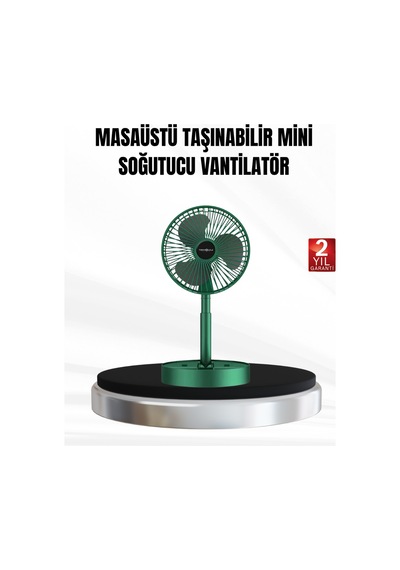 Şarjlı Fan Katlanabilir 3 Hız Ayarlı Taşınabilir Tasarımlı