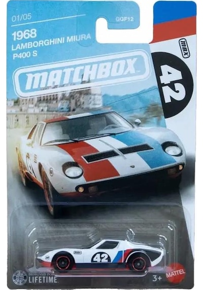 Matchbox Temalı Arabalar - 1968 Lamborghını Mıura P400 S Jjr50-ggf12 Çok Renkli