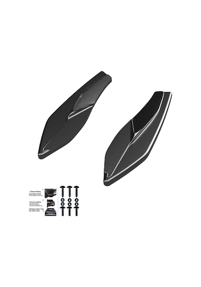 Audi A3 8y Sportback S-line 2020-2024 Arka Flap Seti Sportif Yan Difüzör Eki & Agresif Tasarım