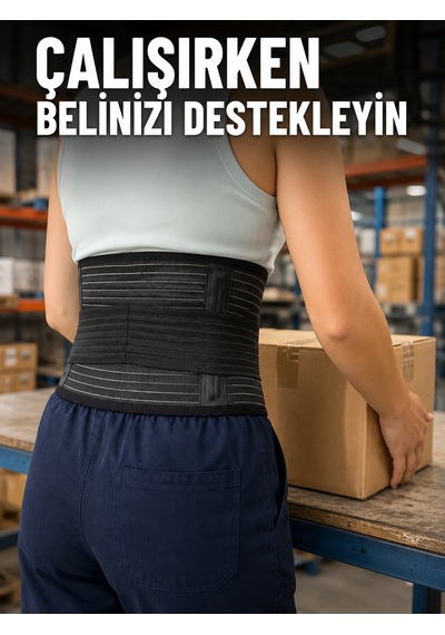 Ayarlanabilir Bel Korsesi Elastik Destek Bantlı Çalışma Ve Günlük Kullanım - Lisinya