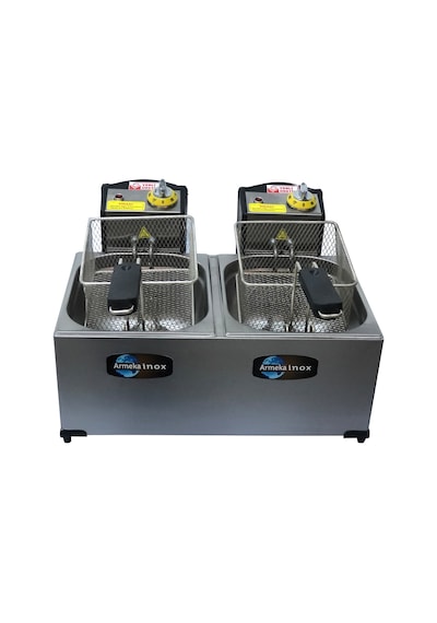 Armeka 3+3 L 5000 W Endüstriyel Elektrikli Fritöz