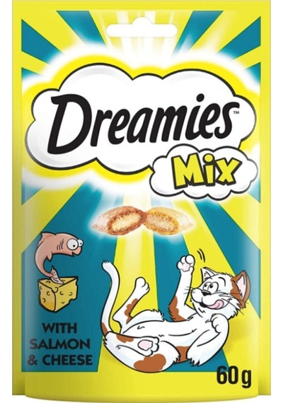 Dreamies Mix Somon Balıklı Ve Peynirli Kedi Ödülü 60 Gr X 24 Adet