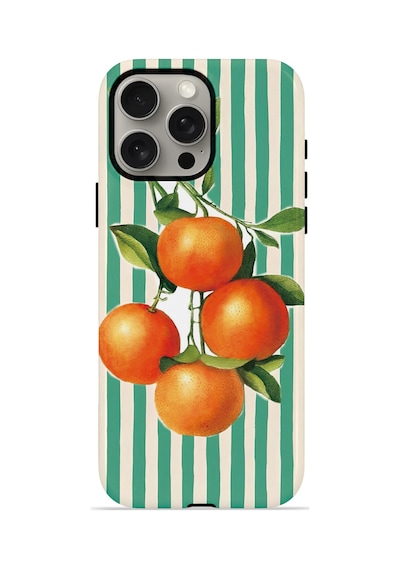 Apple iPhone Uyumlu 15 Pro Vorian Çift Katmanlı Kılıf Italian Orange Orchard
