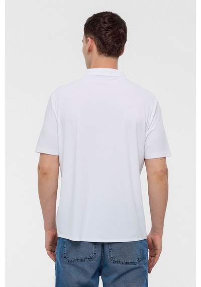 Backandbond Beyaz Regular Fit Kısa Kollu Gömlek
