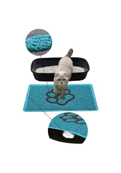Kedi Kumu Paspası Kıvırcık Kedi Tuvaleti Paspası 40 x 60 CM