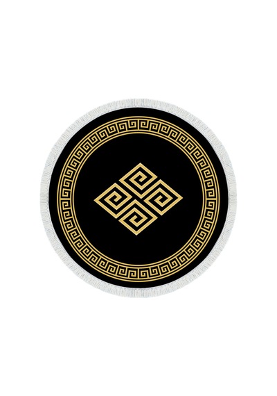Eko Trend Djt Haı Yıkanabilir Kaymaz Taban 656m Yuvarlak Modern Gold
