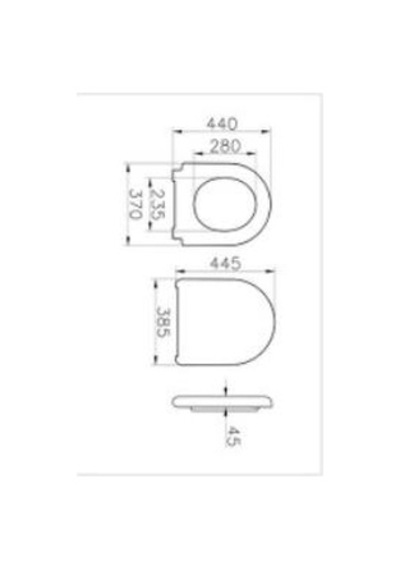 VitrA Liquid Klozet Kapağı 137-003r009 Duroplast - Üstten Sıkmalı - Yavaş Kapanır - Kolay Sök-tak - Metal Menteşeli - Beyaz Diğer