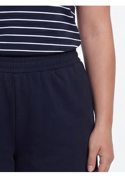 Lcwaıkıkı Petite Lacivert Beli Lastikli Soft Touch Kadın Şort