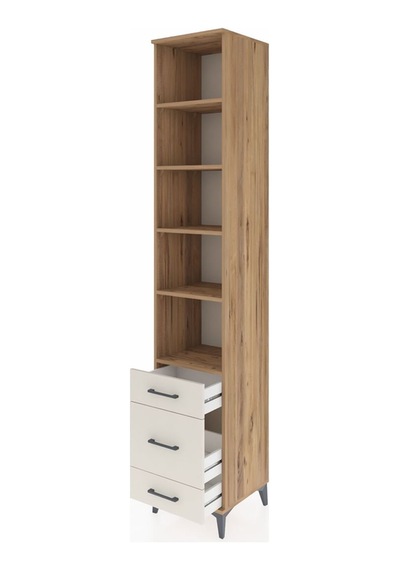 Hyperion Dolap 5 Raflı 3 Çekmeceli 44x44x243 Çam-aytaşı Çam