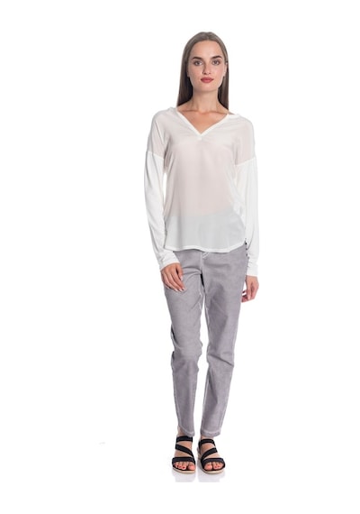 Bulalgiy Kadın Ekru Ipek Bluz - Bga175859