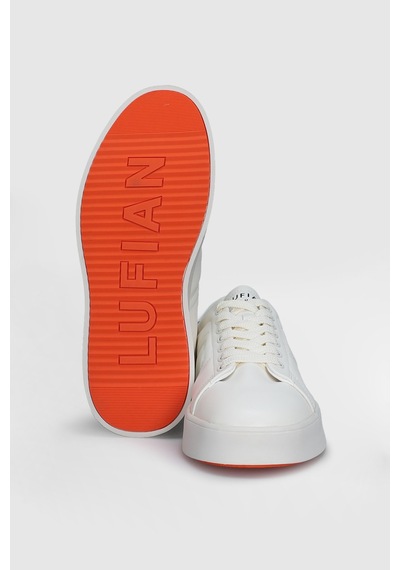Lufian Zeus Erkek Deri Sneaker Ayakkabı Beyaz Beyaz 112230227100500 Beyaz