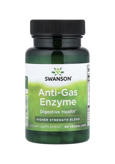 Swanson Vitamins, Anti-gas Enzyme, High Strength Blend, 90 Vegan Caps