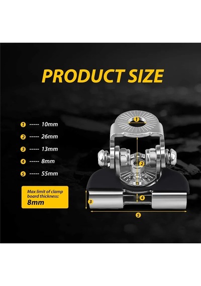 Adet-evrensel Led Işık Çubuğu Montaj Braketi Araba Offroad Kamyon 4x4 Suv A-pillar Kaput Çalışma Lambası Tutucu Kelepçe