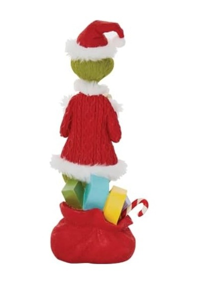 Department 56 Dr. Seuss The Grinch Checking His List Heykelcik, 22 Cm, Çok Renkli
