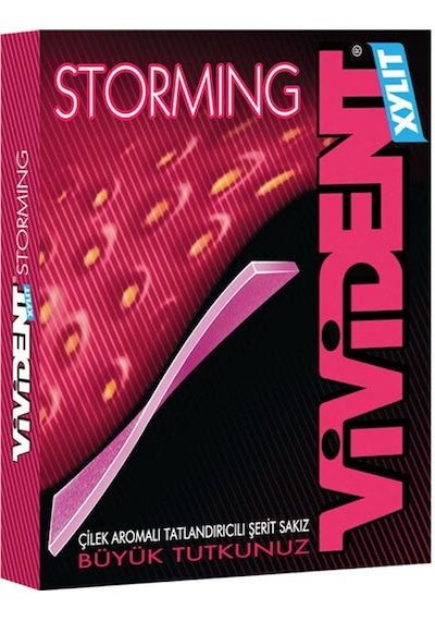 Vivident Storming Çilek Aromalı Sakız 18 x 33 G