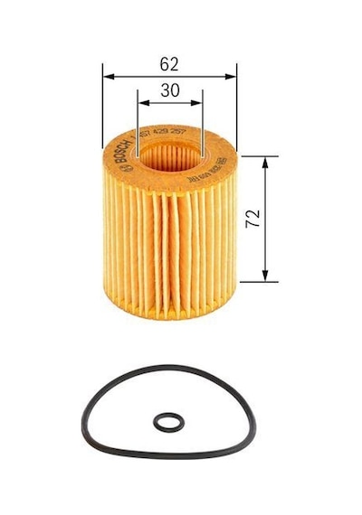 Yag Fıltresı Ford Mondeo Mazda 6 1.8 2.0 2.3 00-07 Bosch 1457429257 4s7j 6744 Aa