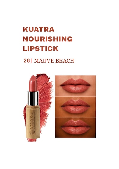 Kuatra Mauve Peach No:26 Doğal Mineral Ruj Nemlendirici Dudak Bakımı