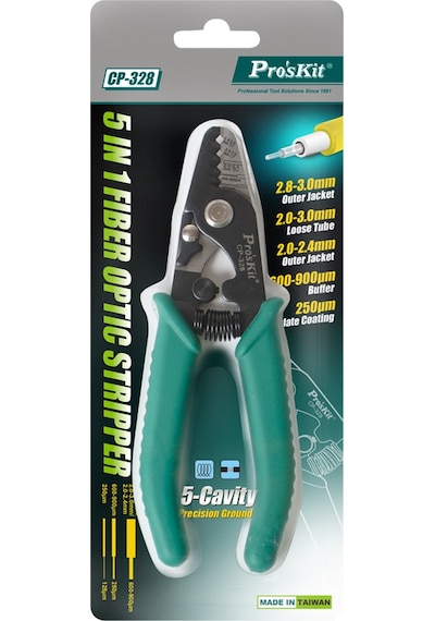 Ten,proskit Cp-328 Fiber Optik Kablo Soyucu Pense 5'i 1 Arada Hassas Kablo Sıyırma Aparatı