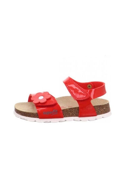 Superfit 6-00118 Kız Çocuk Kırmızı Mantar Sandalet Kırmızı