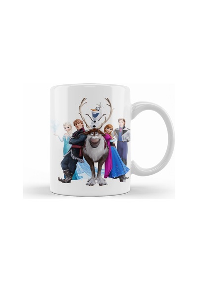 Disney Frozen Elsa Kristoff Olaf Anna Kupa Bardak Porselen Karışık