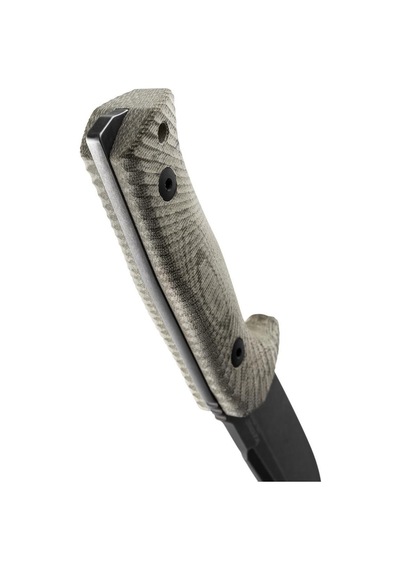 Lionsteel Kamp T5 Fixed Blade Tactical Knife - Green Canvas - Black Bla Gri