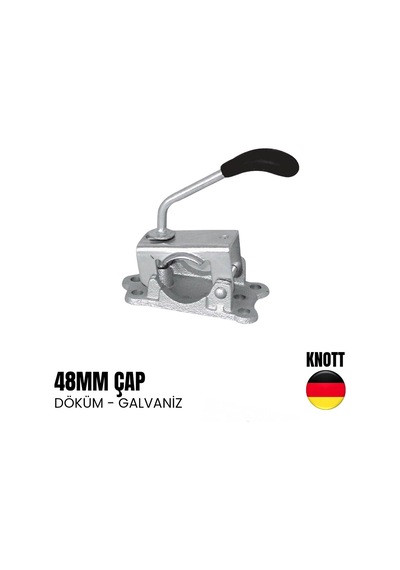 Knott Destek Tekeri Bağlama Kelepçesi 48mm Döküm - Galvaniz-2035