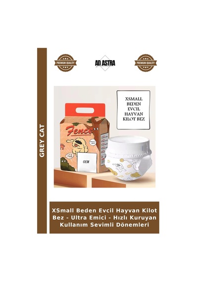 Xsmall Beden Evcil Hayvan Kilot Bez - Ultra Emici - Hızlı Kuruyan Kullanım Sevimli Dönemleri