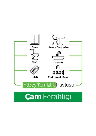 Sleepy Pine Yüzey Temizlik Havlusu&mendili Çam Ferahlığı 6x100 600 Yaprak Beyaz