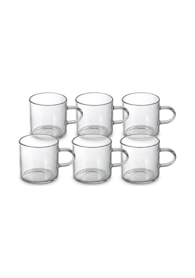6'li Borosilikat Cam Mini Kupa Seti - 130 Ml Tek Cidarlı, Altlıksız Türk Kahvesi Ve Espresso Fincanı Takımı Diğer