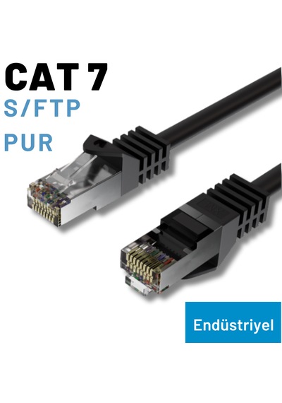 Irenıs Cat7 S/ftp Pur Endüstriyel Dış Ortam Kablosu 50 CM