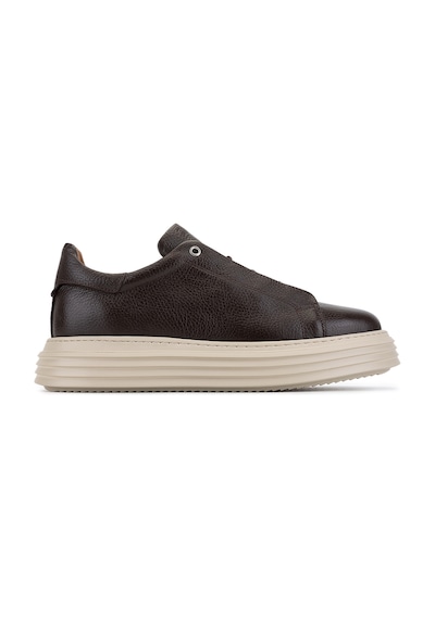 Tamer Tanca Erkek Hakiki Deri Kahverengi Sneakers & Spor Ayakkabı 04 1144 Erk Ayk Y26 Kahve Fltr Kahverengi