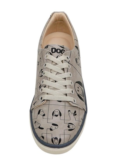 Kadın Vegan Deri Çok Renkli Sneakers - I Woof You Tasarım