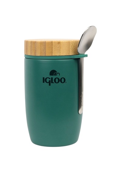 Çelik Yemek Termos - Igloo - Bamboo - 500 Ml - Yeşil - 205789 Çok Renkli