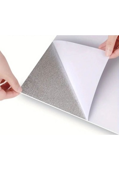 6 Adet Yapışkanlı Beyaz Mermer Desenli Sticker 30x30 Cm