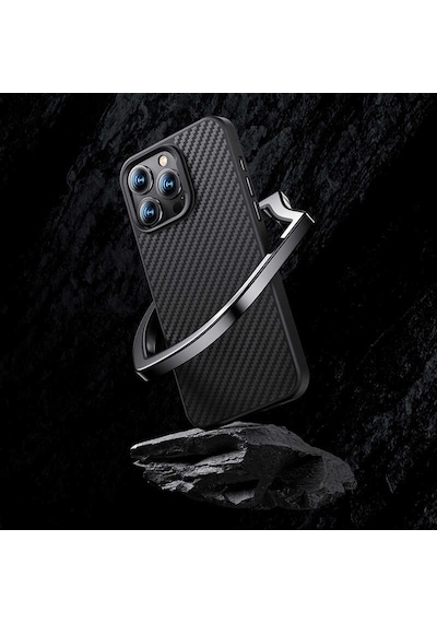 Benks Apple Uyumlu iPhone 14 Plus Kılıf Karbon Fiber Benks Civilian Aramid Protective Kapak ZORE-270365