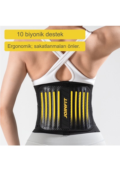 Postür Düzeltme Ve Bel Destekleme, Dik Duruş Korsesi Ve Ağırlık Kemeri Siyah Large