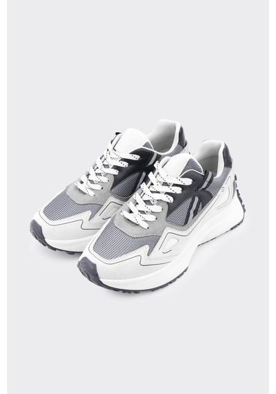 Derinet Yüksek Taban Kadın Sneaker Beyaz Laci Beyaz Laci