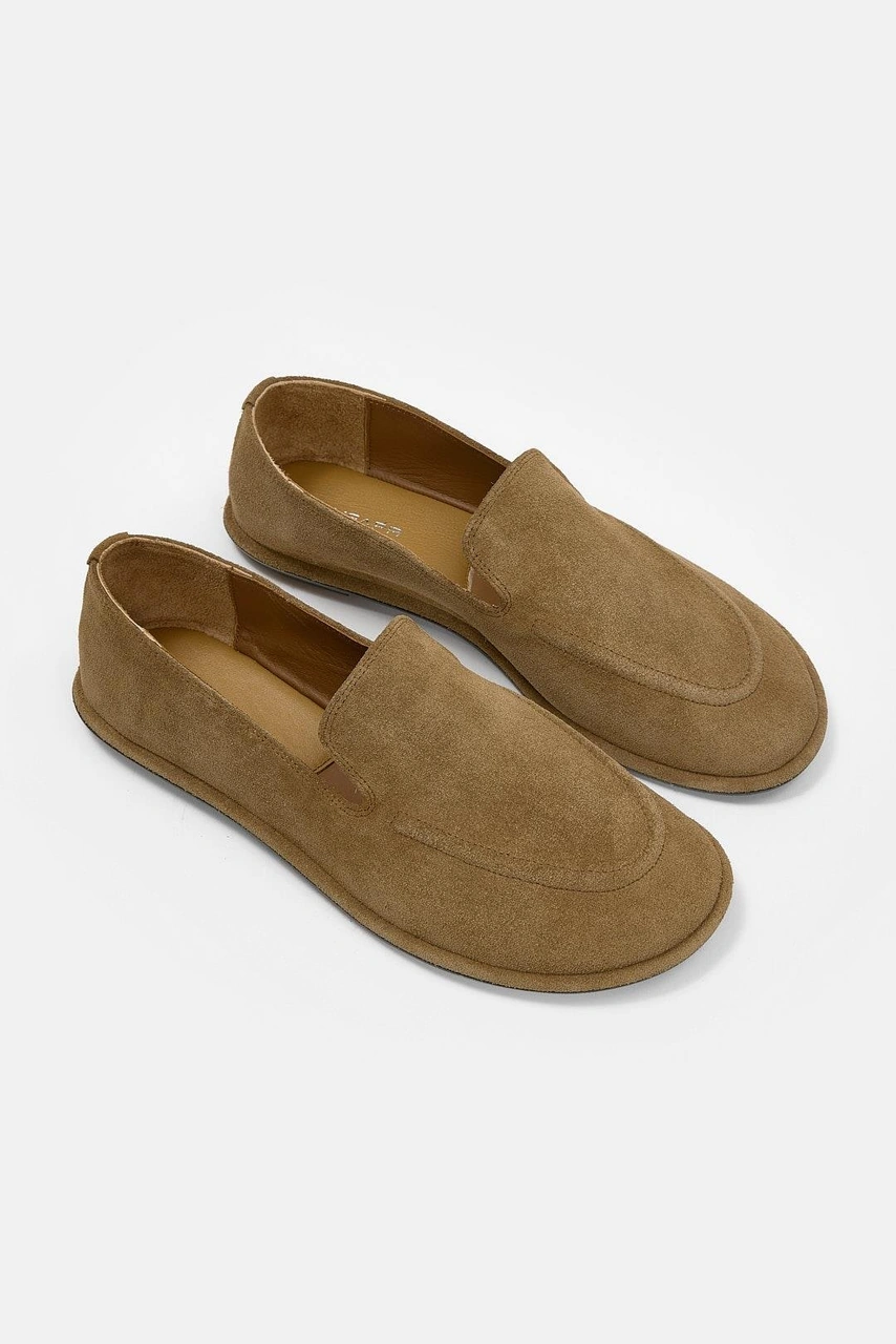 Moose Camel Süet Hakiki Deri Kadın Loafer CAMEL