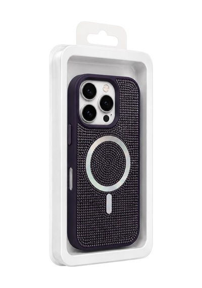 Nettech Apple iPhone 11 Uyumlu Taşlı Seri Arka Koruma Kılıf - Gri