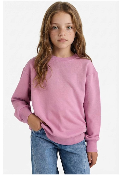 Defacto Kız Çocuk Relax Fit Bisiklet Yaka Basic Düz Sweatshirt A2797a825aupn455 Pembe Defacto Kız Çocuk Relax Fit Bisiklet Yaka Basic Düz Sweatshirt A2797a825aupn455 Pembe