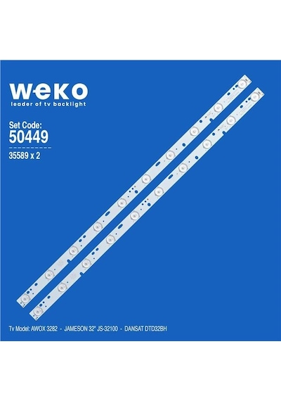 Awox 3282 32'' İnç 2 Adet Tv Led Bar Seri 2 Tvnizi Açıp İçindeki Led Barla Birebir Aynısı Olduğunu Görmeden Almayınız. Sonrasında İade Almamaktayız.