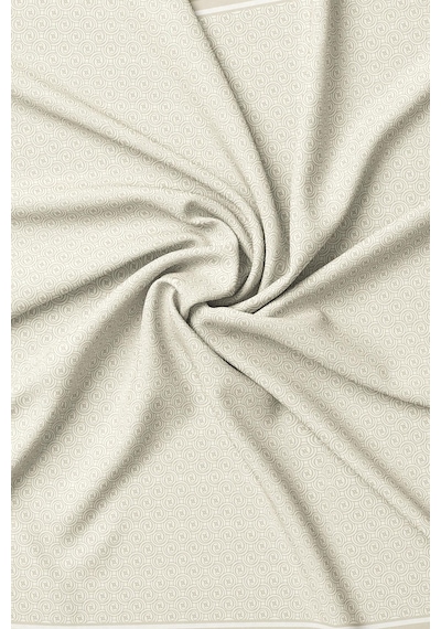 Vakko Twill İpek Eşarp - Helezon Monogram - Bej