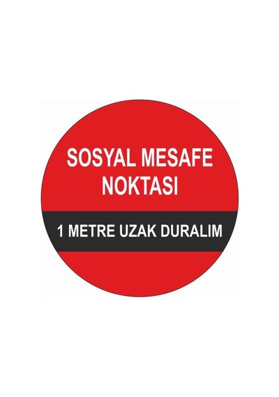 Sosyal Mesafe Sticker B