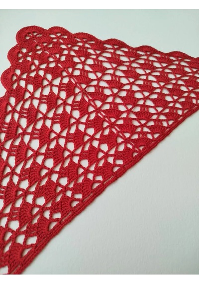 Handmade Örgü Eşarp / Örgü Bandana 243803838 Kırmızı-kırmızı