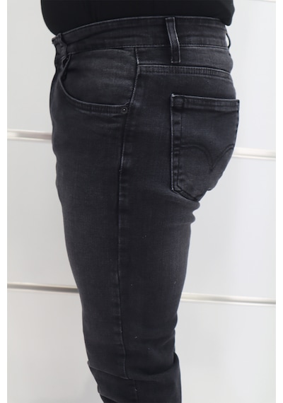 Denim Cartel Dmctekstil Erkek Normal Bel Dar Kesim Boru Paça Jean Pantolon Füme