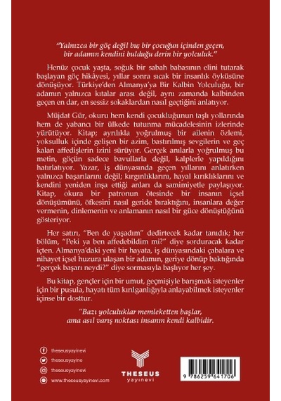 Türkiye Den Almanya Ya Bir Kalbin Yolculuğu - Müjdat Gür - Theseus Yayınevi