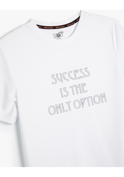 Koton Spor Tişört Slogan Baskılı Kısa Kollu Bisiklet Yaka Beyaz 4sam10109nk Beyaz Koton Spor Tişört Slogan Baskılı Kısa Kollu Bisiklet Yaka Beyaz 4sam10109nk Beyaz