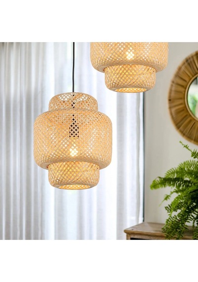 Scorpion Model Tekli Rattan Bambu Tasarım İskandinav Bohemavize
