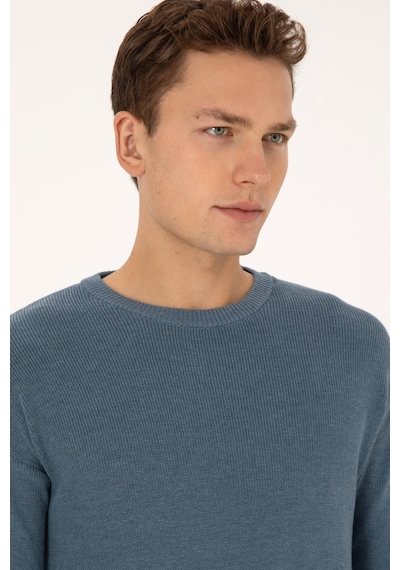 U.s. Polo Assn. Erkek Kazak /triko 50313679-vr251 Koyu Mavı Melanj
