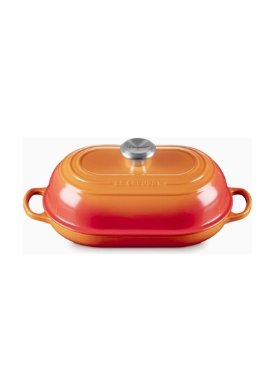 Le Creuset Oval Dökme Demir Ekmek Pişirme Tavası Turuncu
